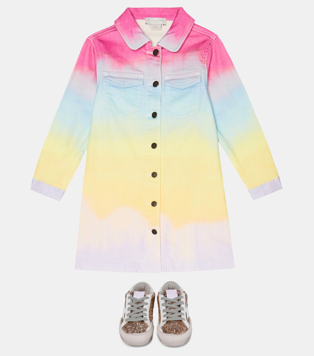 Dégradé denim shirt dress | Stella McCartney Kids