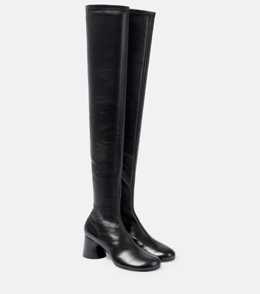 Admiral leather over-the-knee boots | Khaite