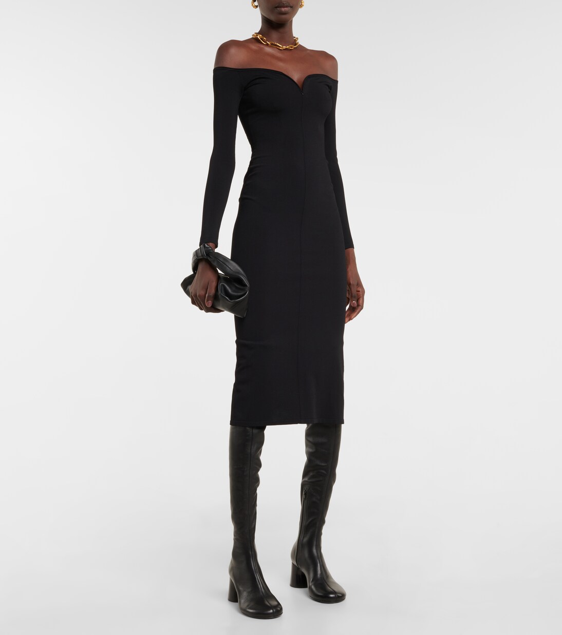 Admiral leather over-the-knee boots | Khaite