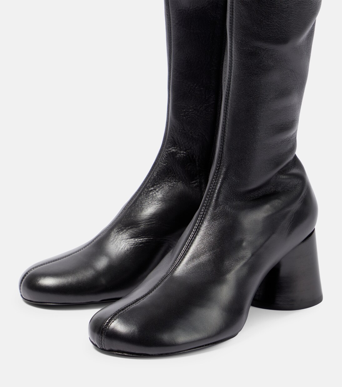 Admiral leather over-the-knee boots | Khaite