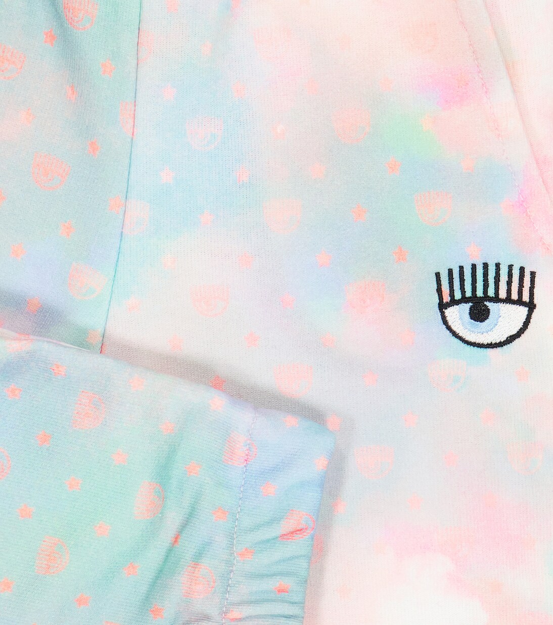 x Chiara Ferragni baby embroidered jersey sweatpants | Monnalisa