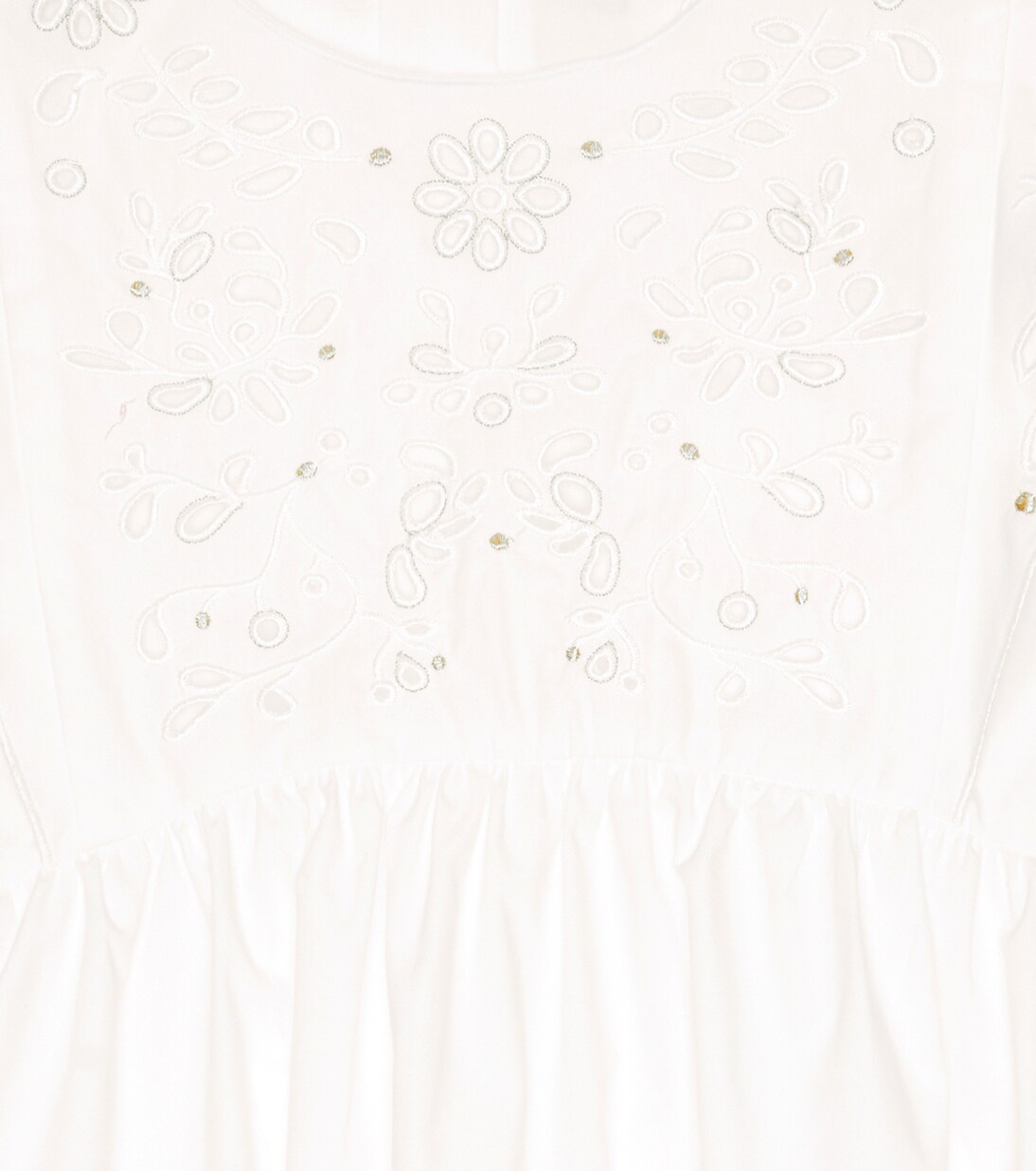 Eyelet cotton dress | Chloé Kids