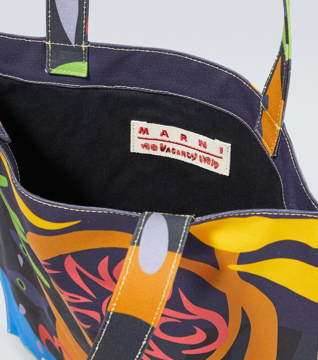 x No Vacancy Inn printed canvas tote bag | Marni