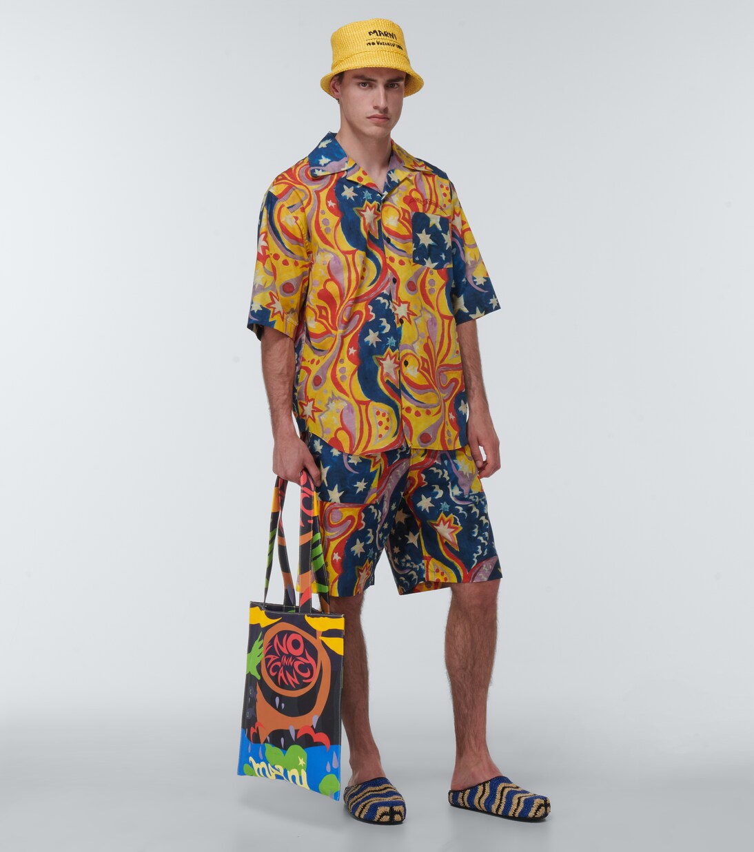 x No Vacancy Inn printed canvas tote bag | Marni