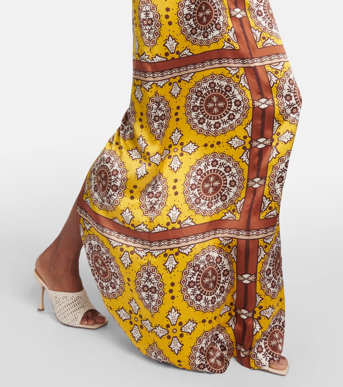 Robe longue Rigel imprimée en soie | Nili Lotan