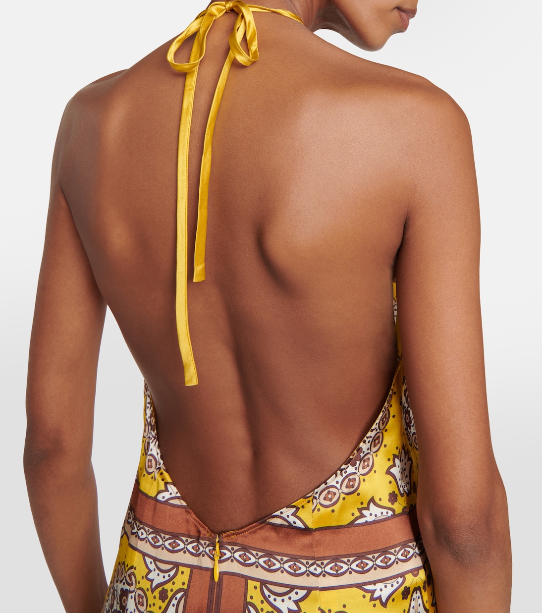 Robe longue Rigel imprimée en soie | Nili Lotan