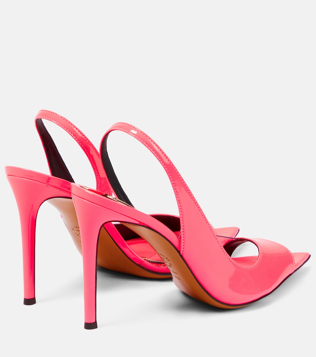 Slingback-Sandalen aus Lackleder | Alexandre Vauthier