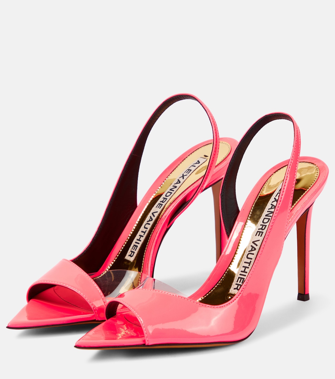 Slingback-Sandalen aus Lackleder | Alexandre Vauthier
