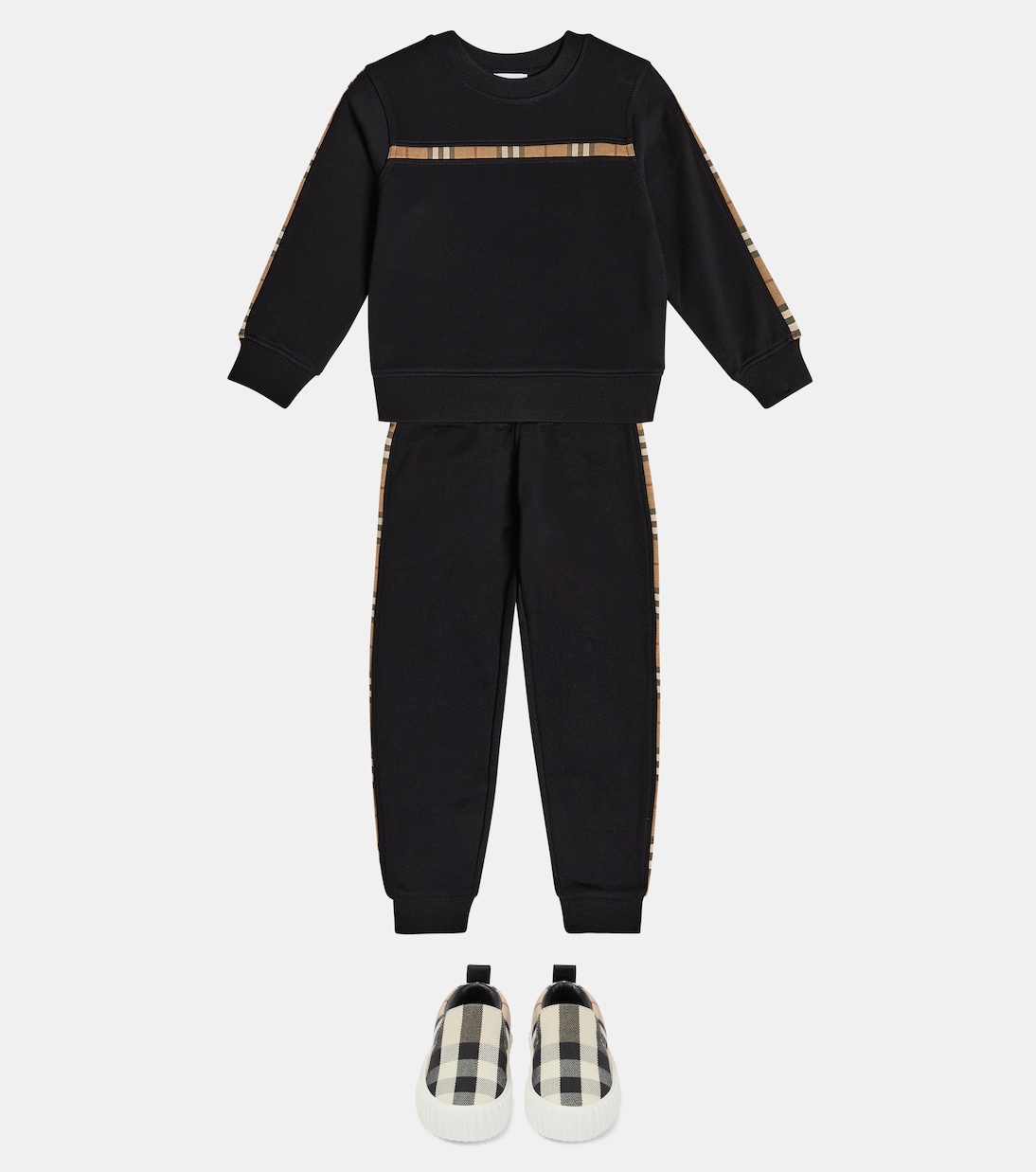 Sweatshirt Vintage Check aus Jersey | Burberry Kids