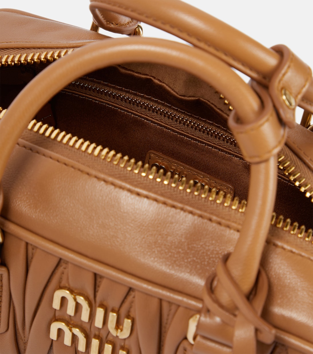 Arcadie matelassé leather tote bag | Miu Miu