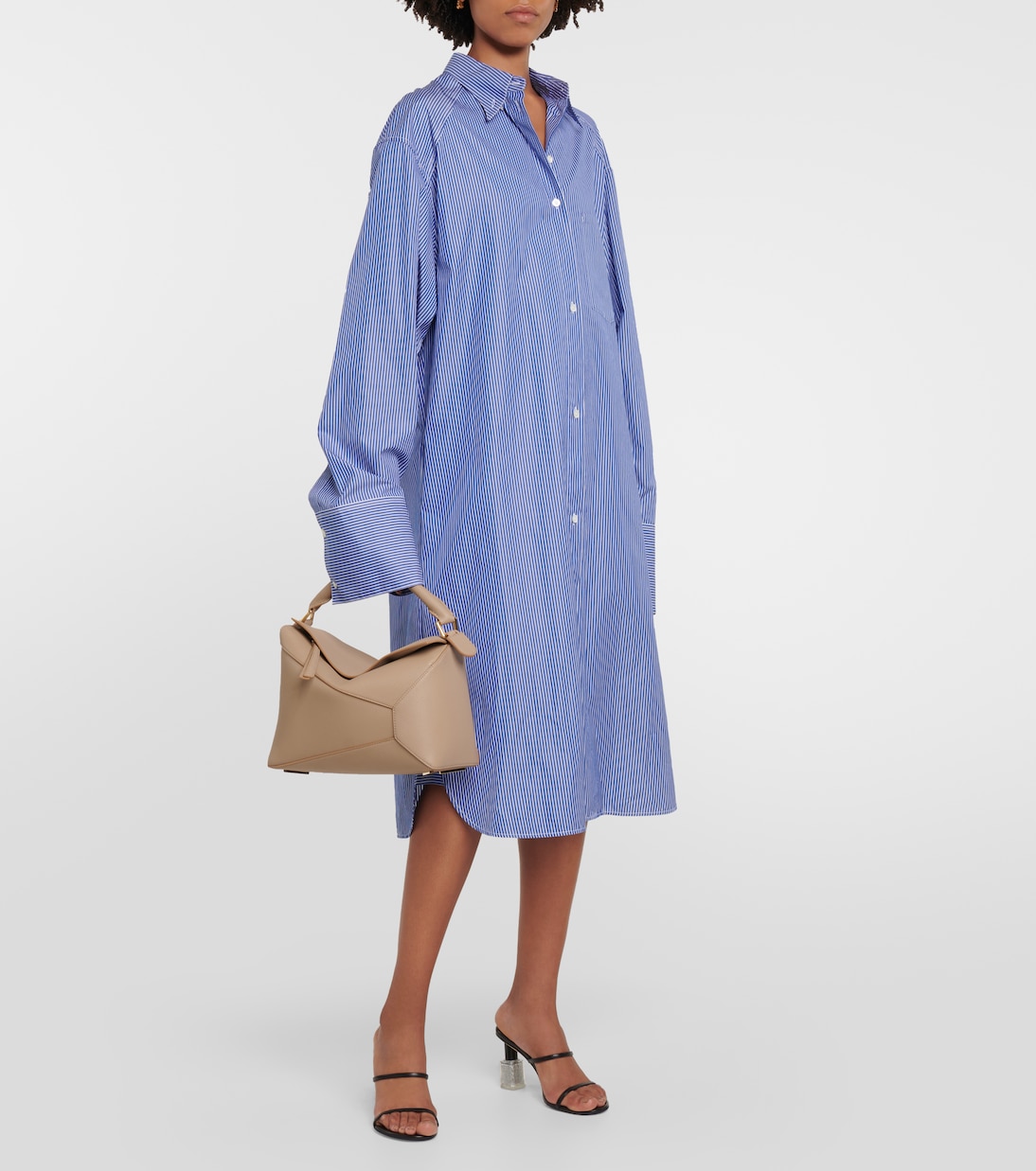 Tote Bag Puzzle Edge Medium aus Leder | Loewe