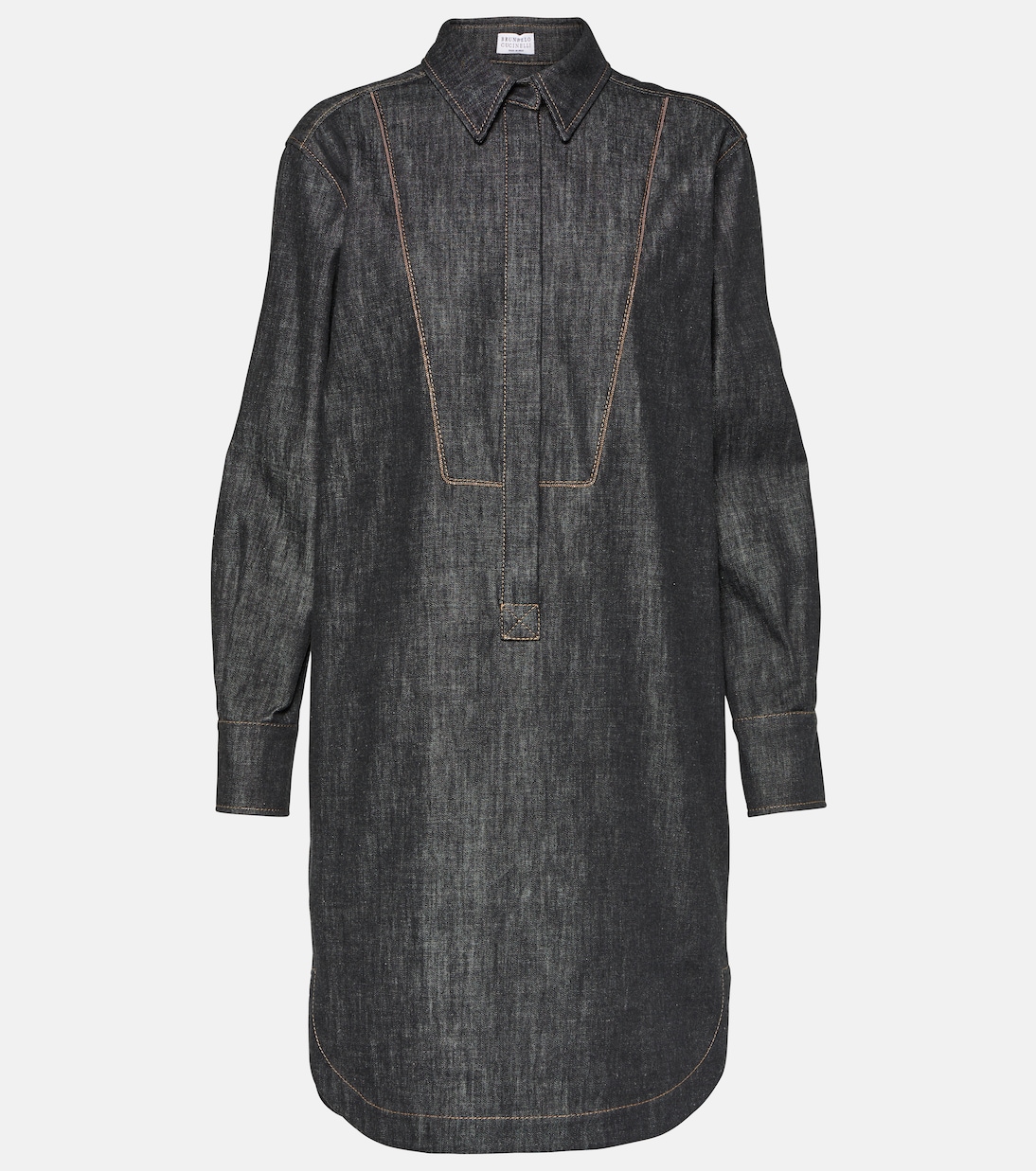 Hemdblusenkleid aus Denim | Brunello Cucinelli