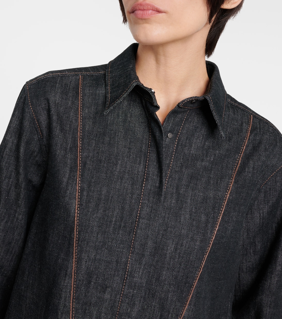 Hemdblusenkleid aus Denim | Brunello Cucinelli