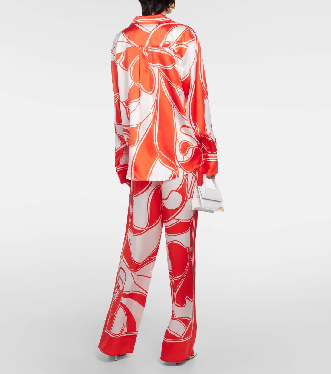 Bedrucktes Hemd Ramona aus Seidensatin | SIR