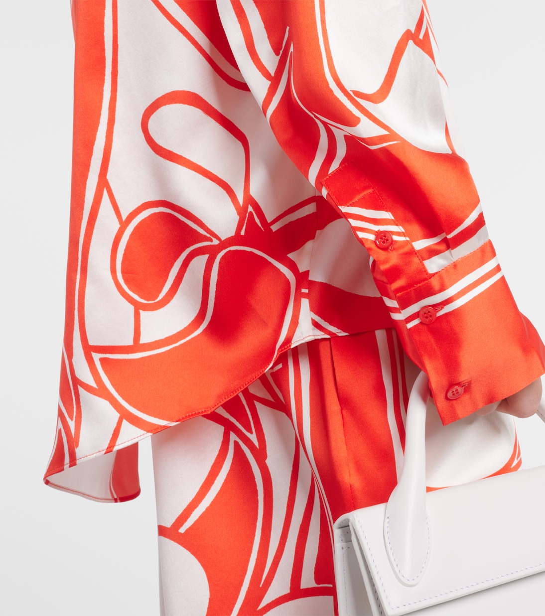 Bedrucktes Hemd Ramona aus Seidensatin | SIR