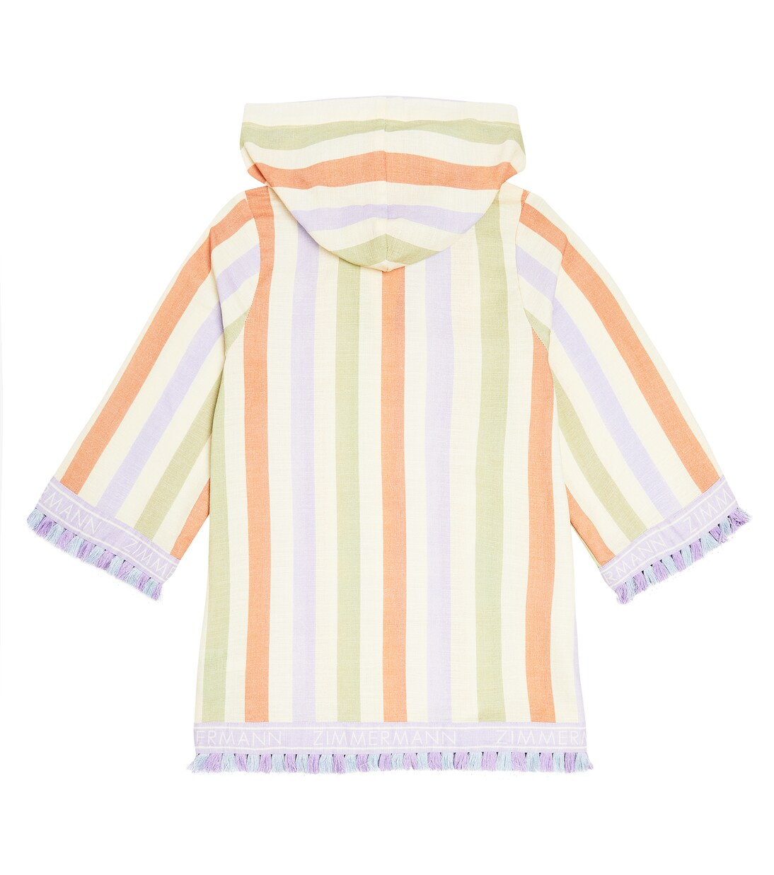 August striped cotton beach cover-up | Zimmermann Kids