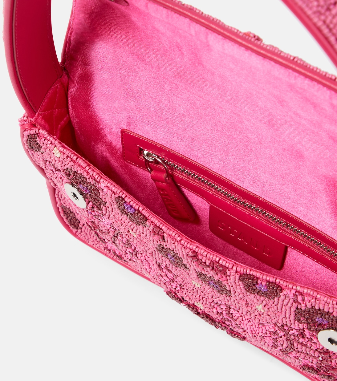 حقيبة للكتف مع تزيين بالخرز Tommy | Staud