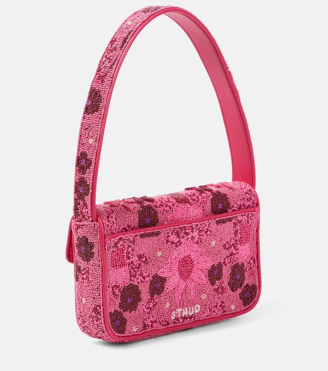 حقيبة للكتف مع تزيين بالخرز Tommy | Staud