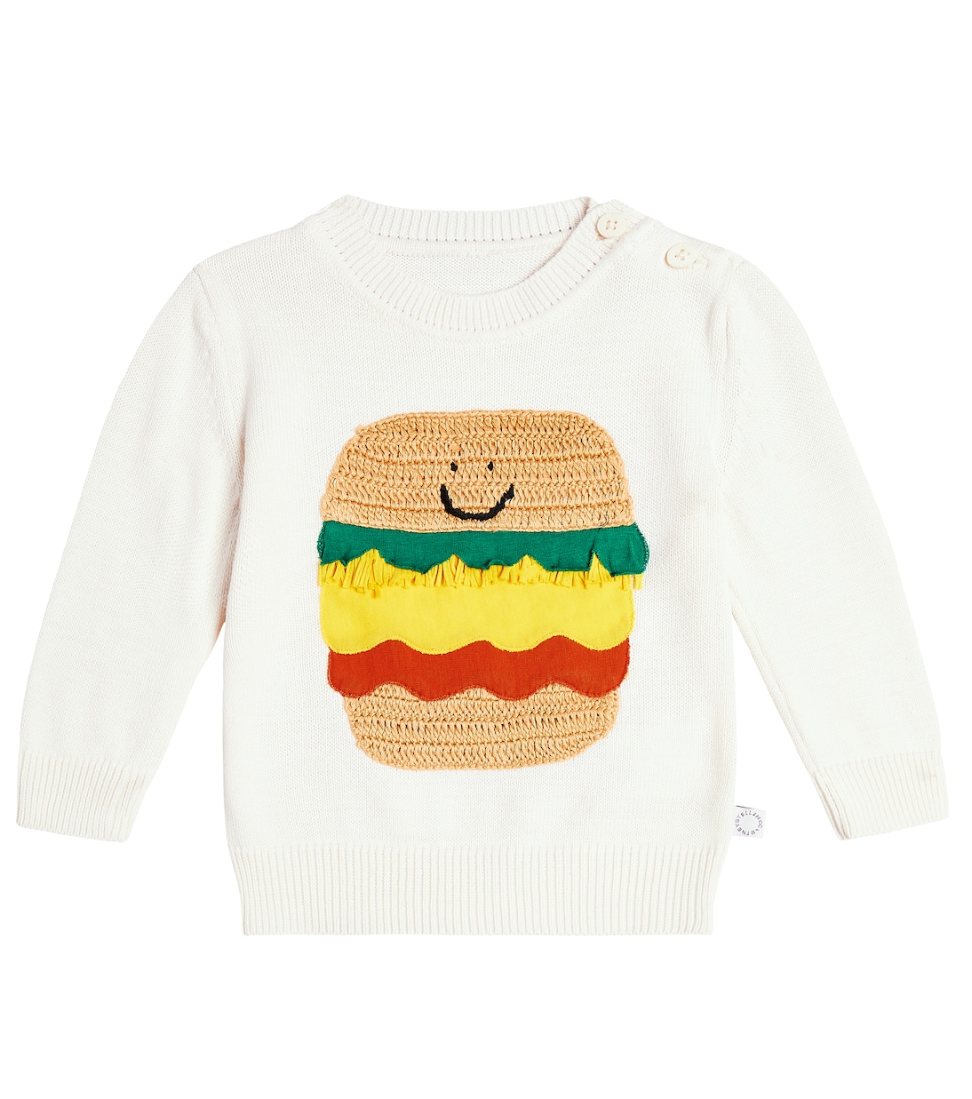 Baby - Pullover in cotone con intarsio | Stella McCartney Kids