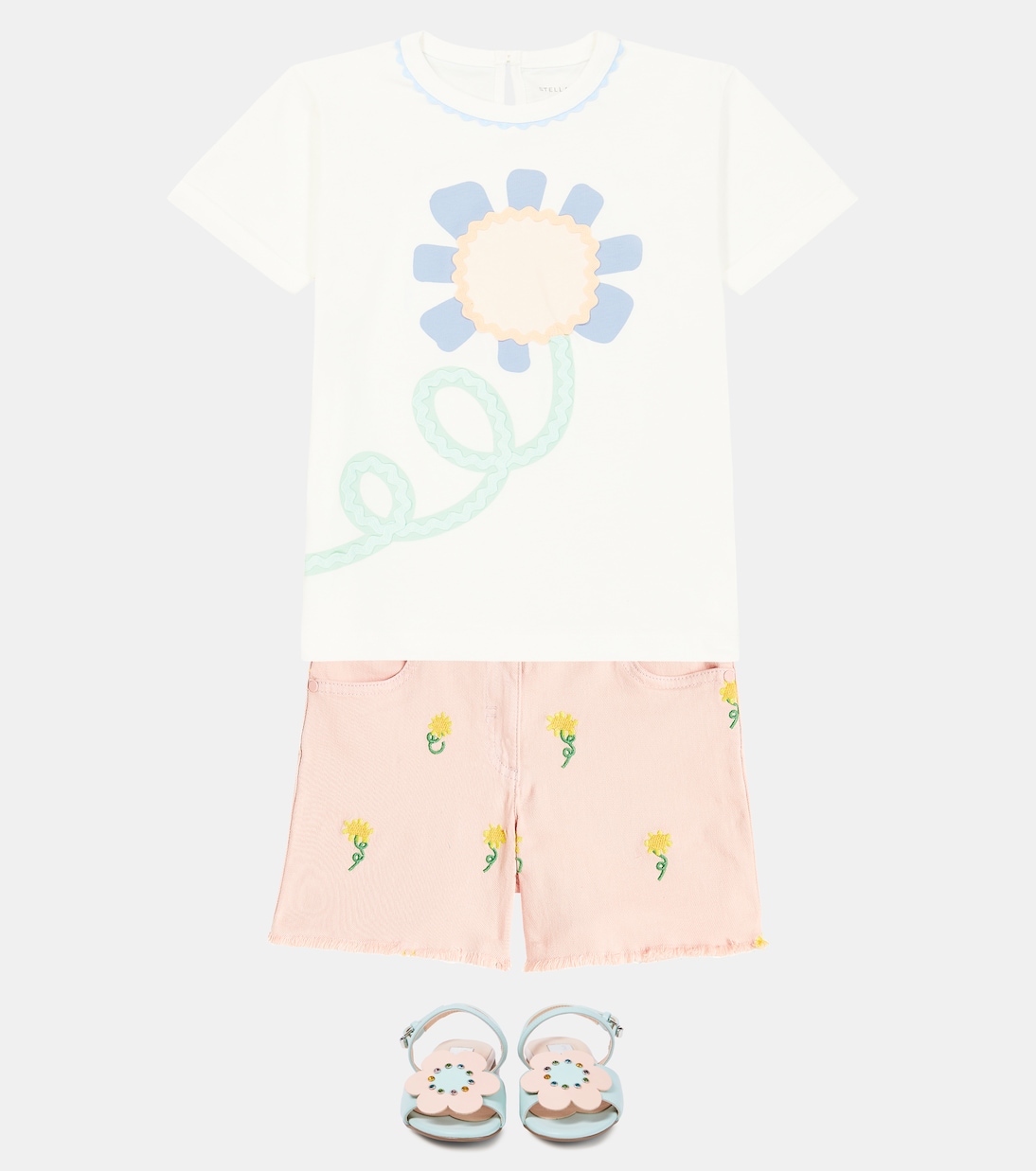 Printed cotton jersey T-shirt | Stella McCartney Kids