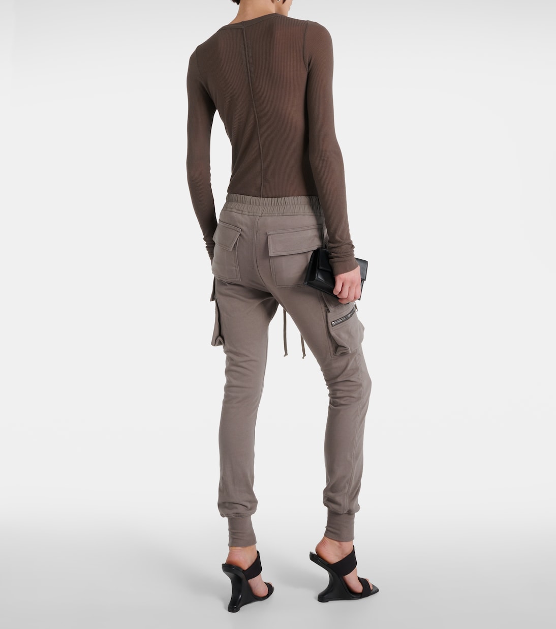 High-Rise-Cargohose aus Baumwolle | Rick Owens