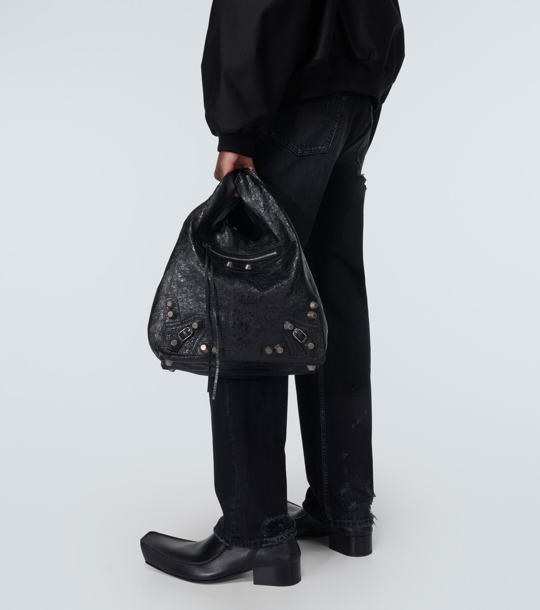 Le Cagole leather tote bag | Balenciaga