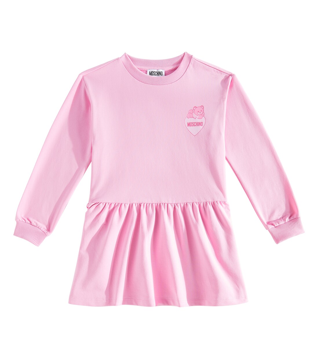 Robe imprimée en coton mélangé | Moschino Kids