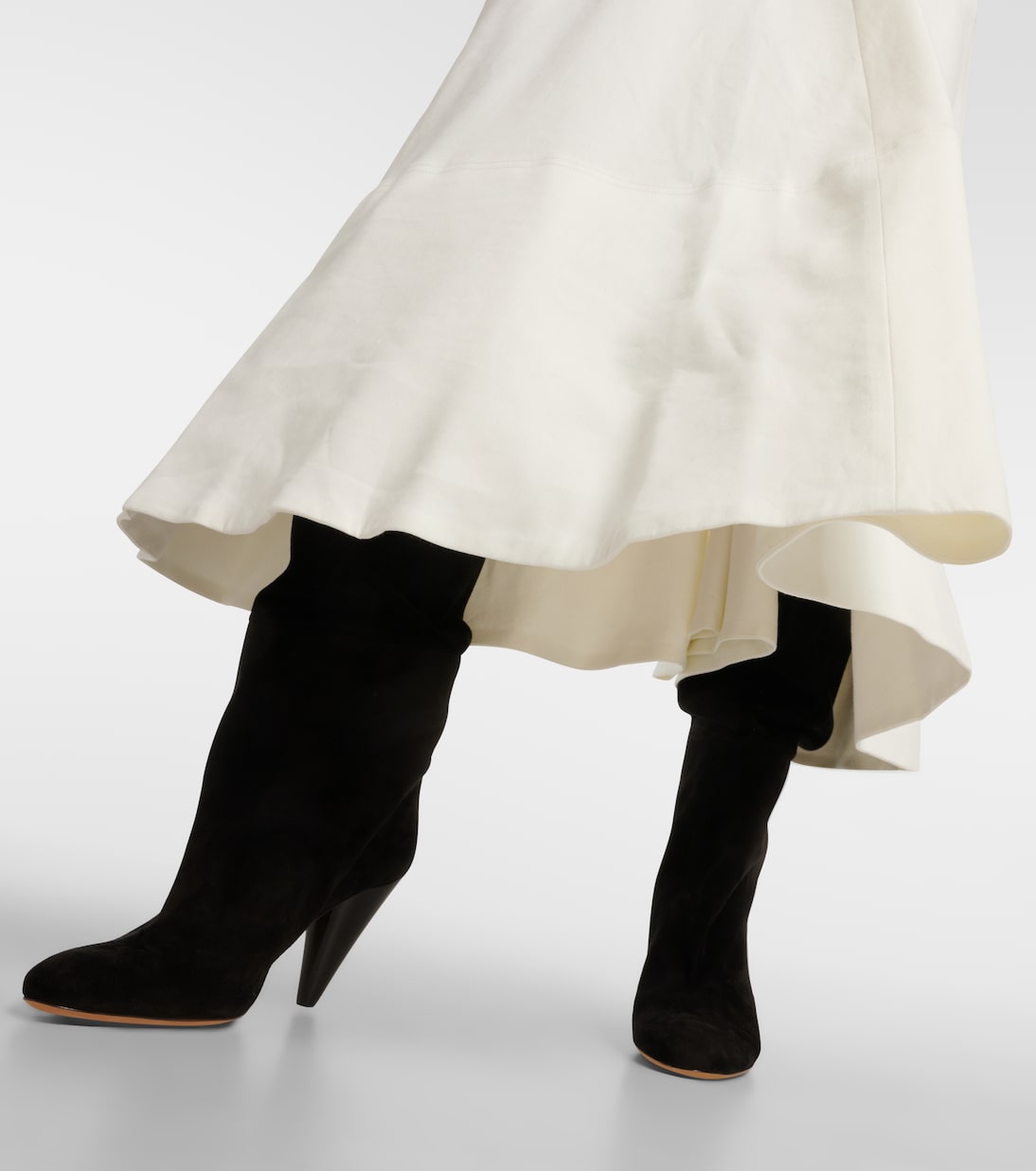 Bottes Cone 90 en daim | Proenza Schouler