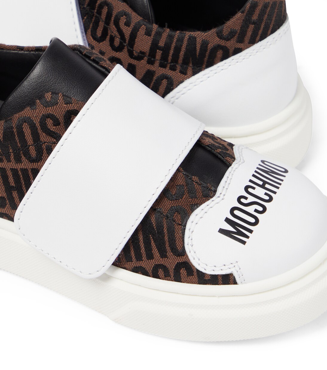Sneakers mit Leder | Moschino Kids