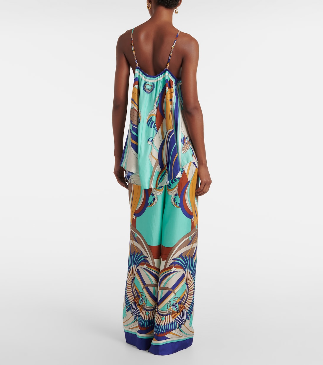 Bedrucktes Top aus Seide | Camilla