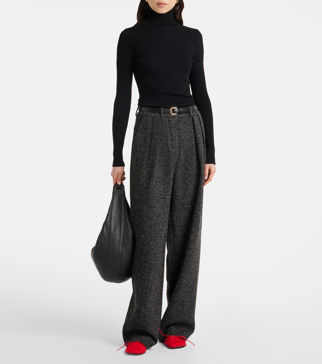White Label Weite Hose Eleanor aus Tweed | Proenza Schouler