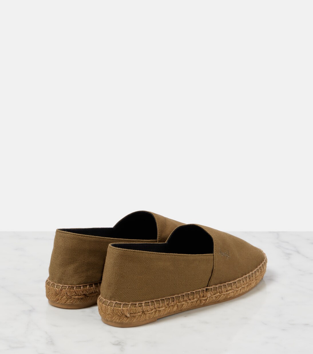 Cassandre cotton gabardine espadrilles | Saint Laurent