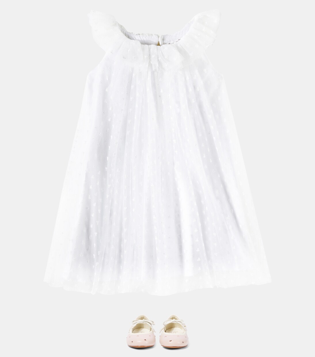 Robe Nuance brodée en tulle | Bonpoint