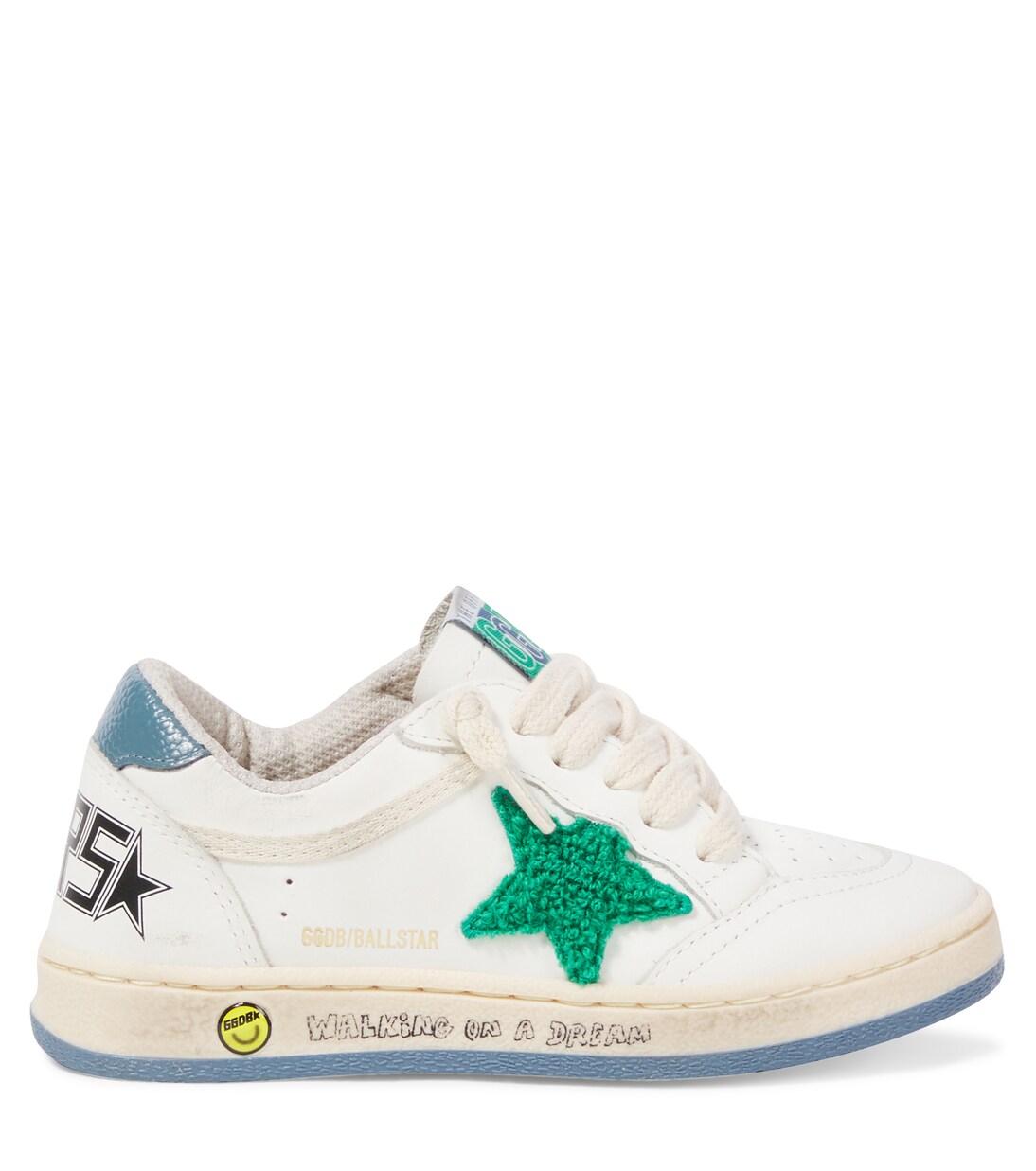 Bestickte Sneakers Ballstar aus Leder | Golden Goose Kids