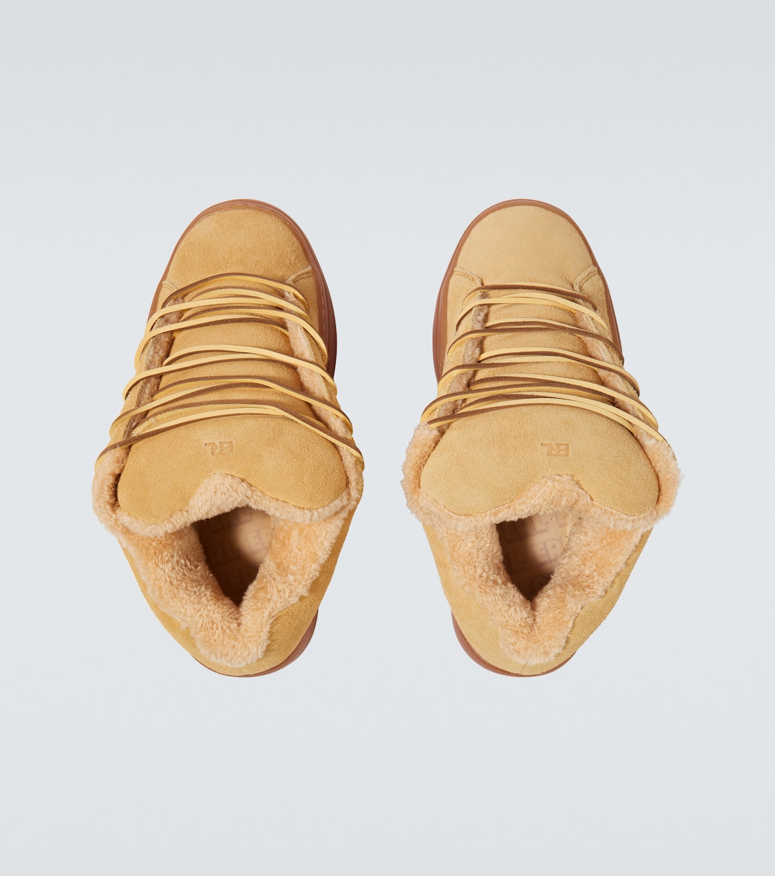 Sand Vamp shearling-lined suede sneakers | ERL