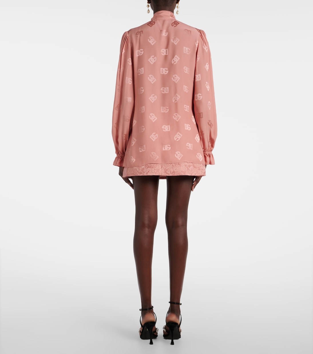 Schluppenbluse DG aus Seidensatin | Dolce&Gabbana