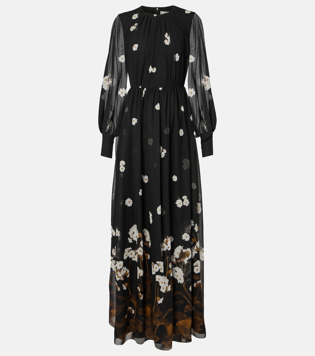 Robe longue en soie | Erdem