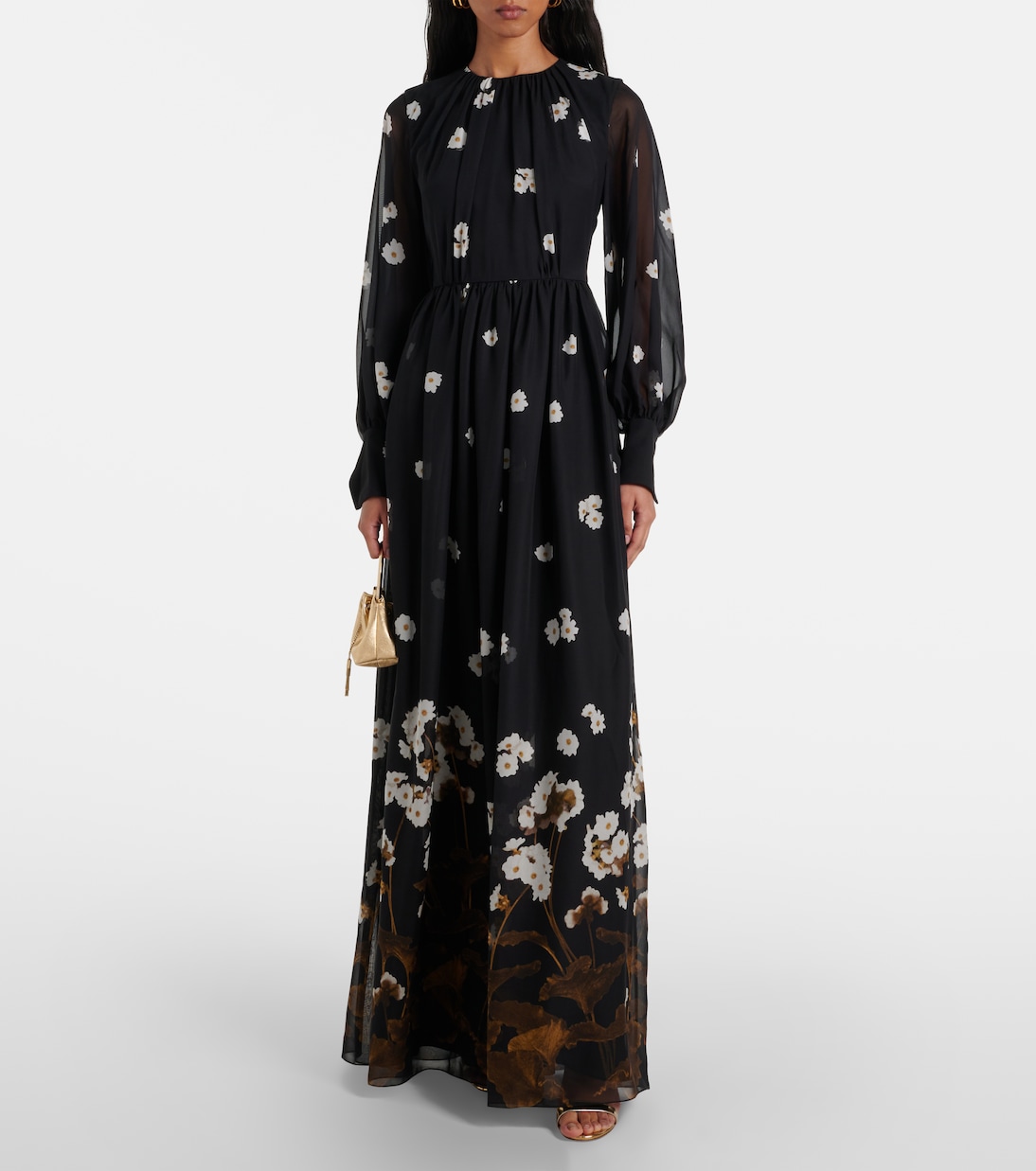 Robe longue en soie | Erdem