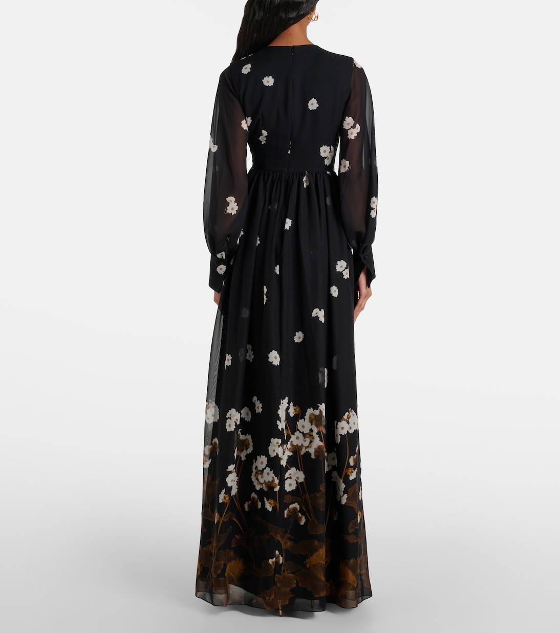 Robe longue en soie | Erdem