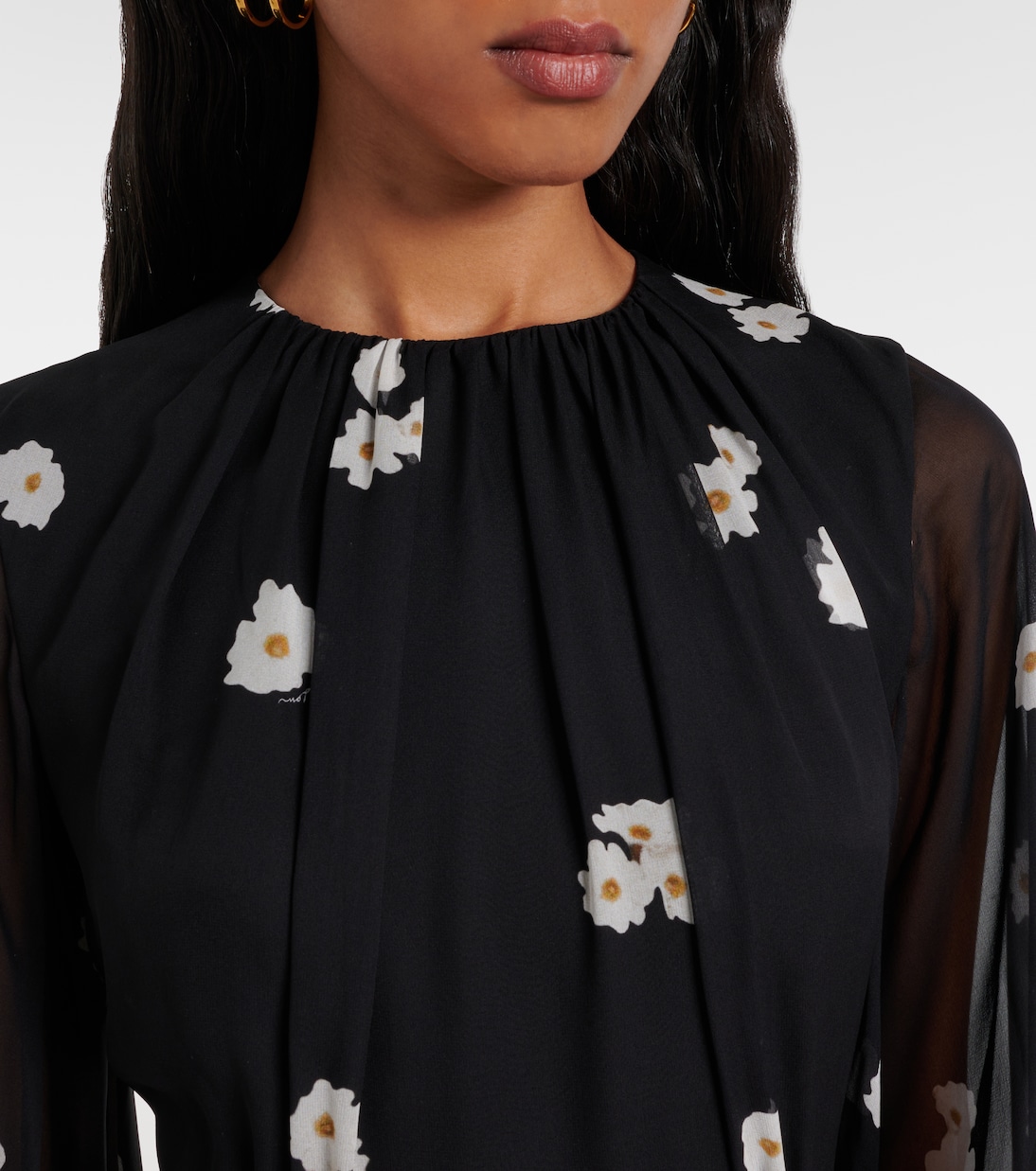 Robe longue en soie | Erdem