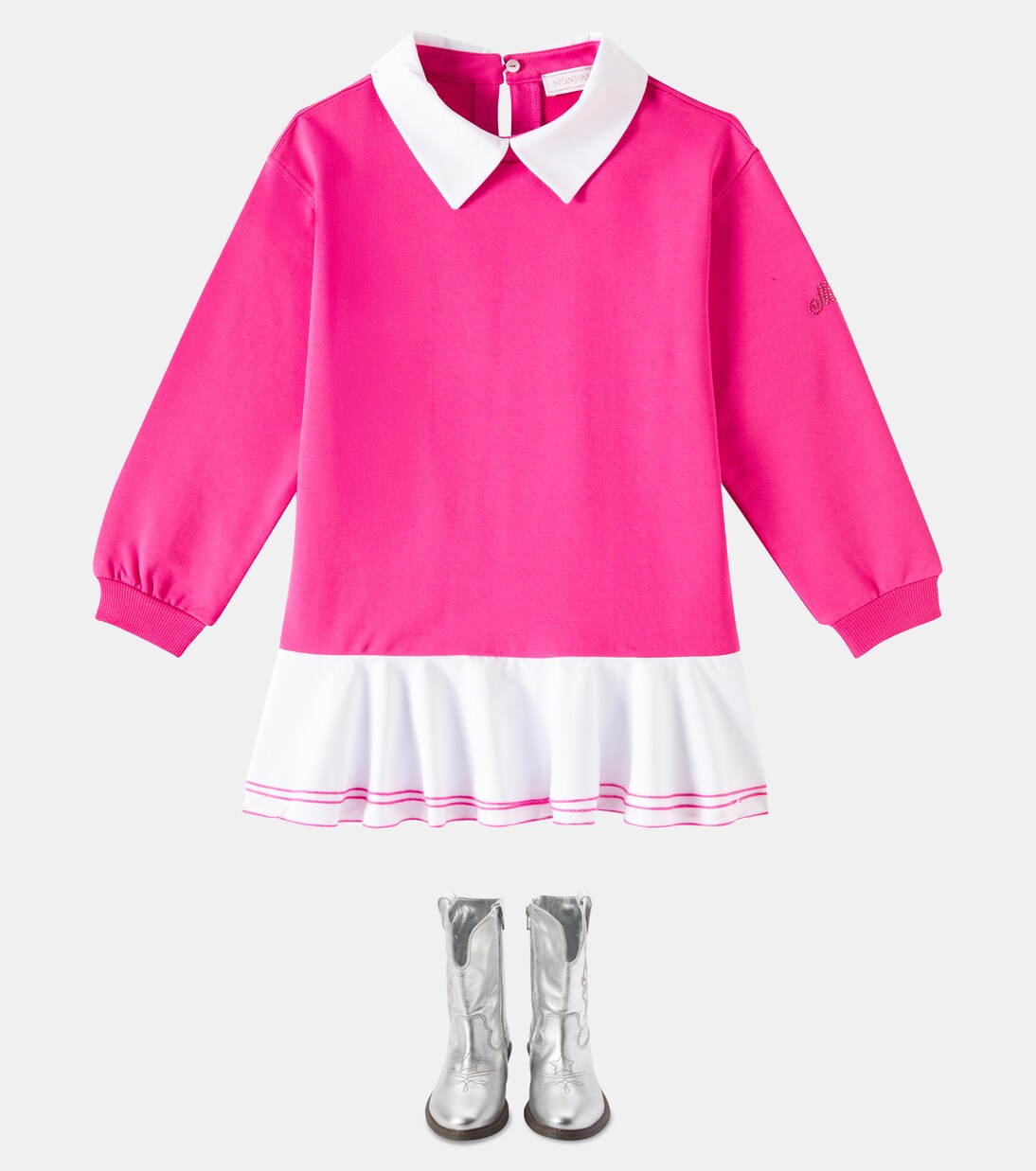 Cotton-blend dress | Monnalisa