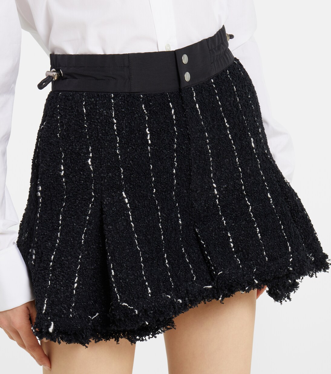 Striped tweed shorts | Sacai