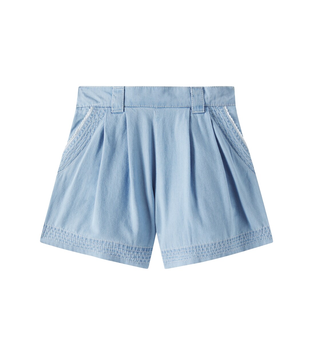 Denim Bermuda shorts | Chloé Kids