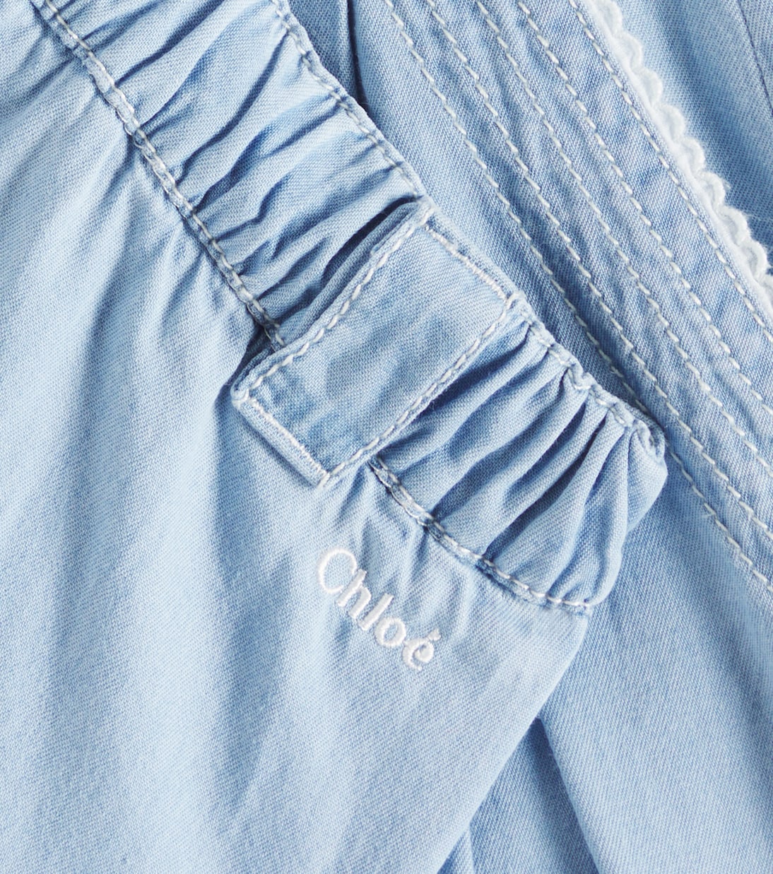 Denim Bermuda shorts | Chloé Kids