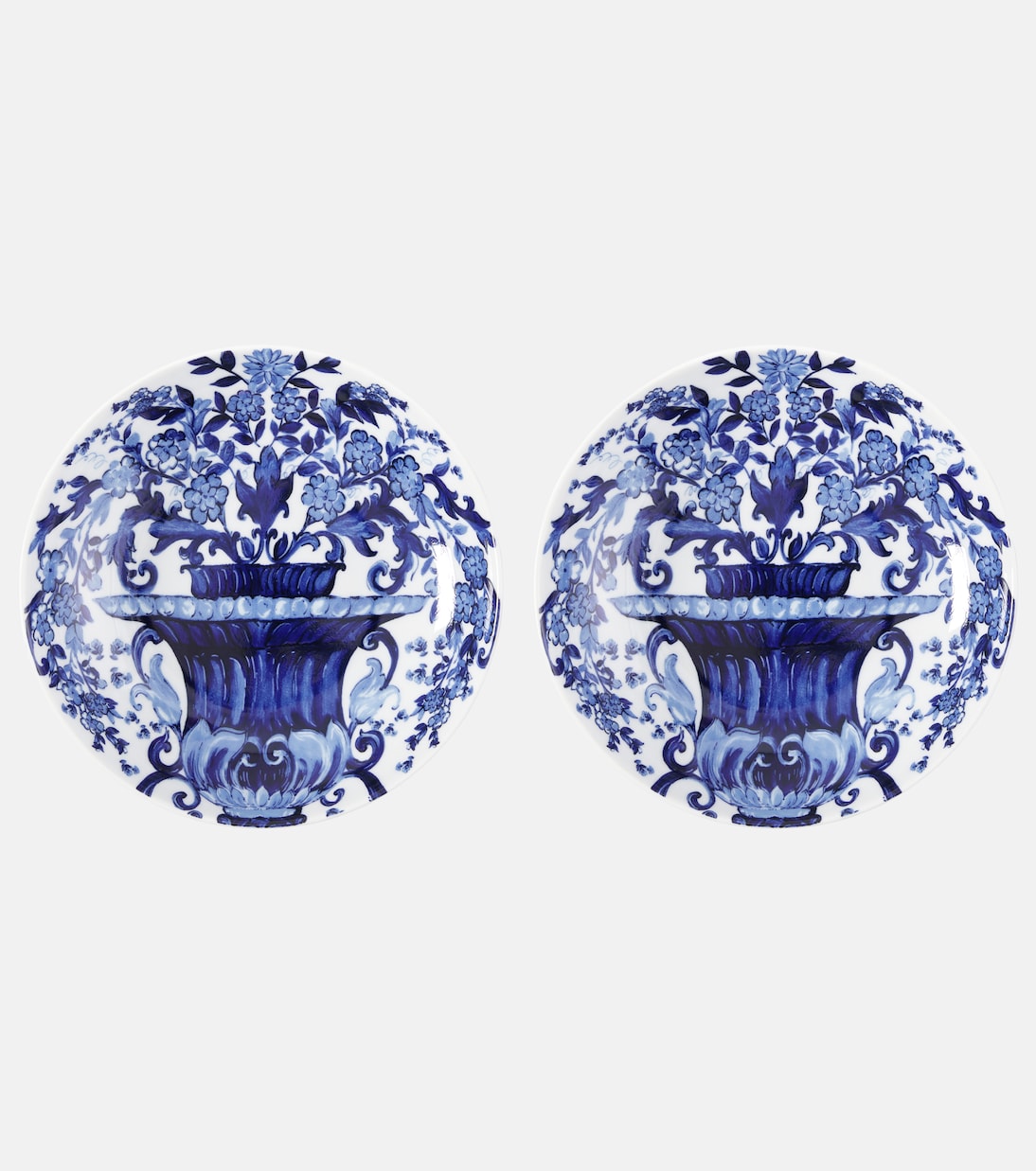Set of two Blu Mediterraneo soup plates | Dolce&Gabbana Casa