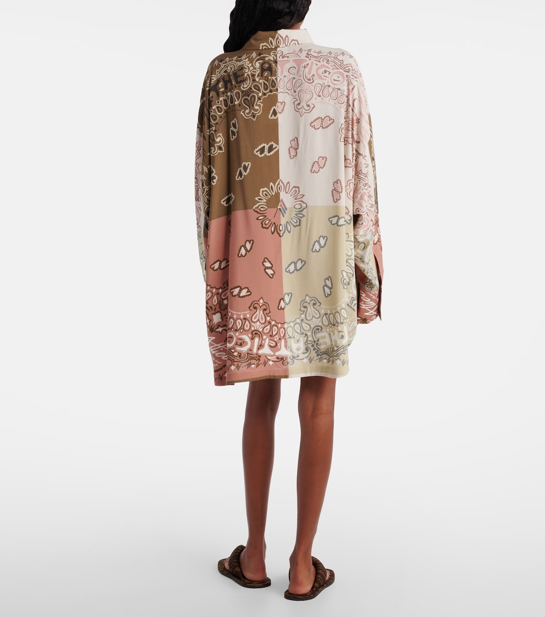 Oversize-Hemd Bandana aus Musselin | The Attico