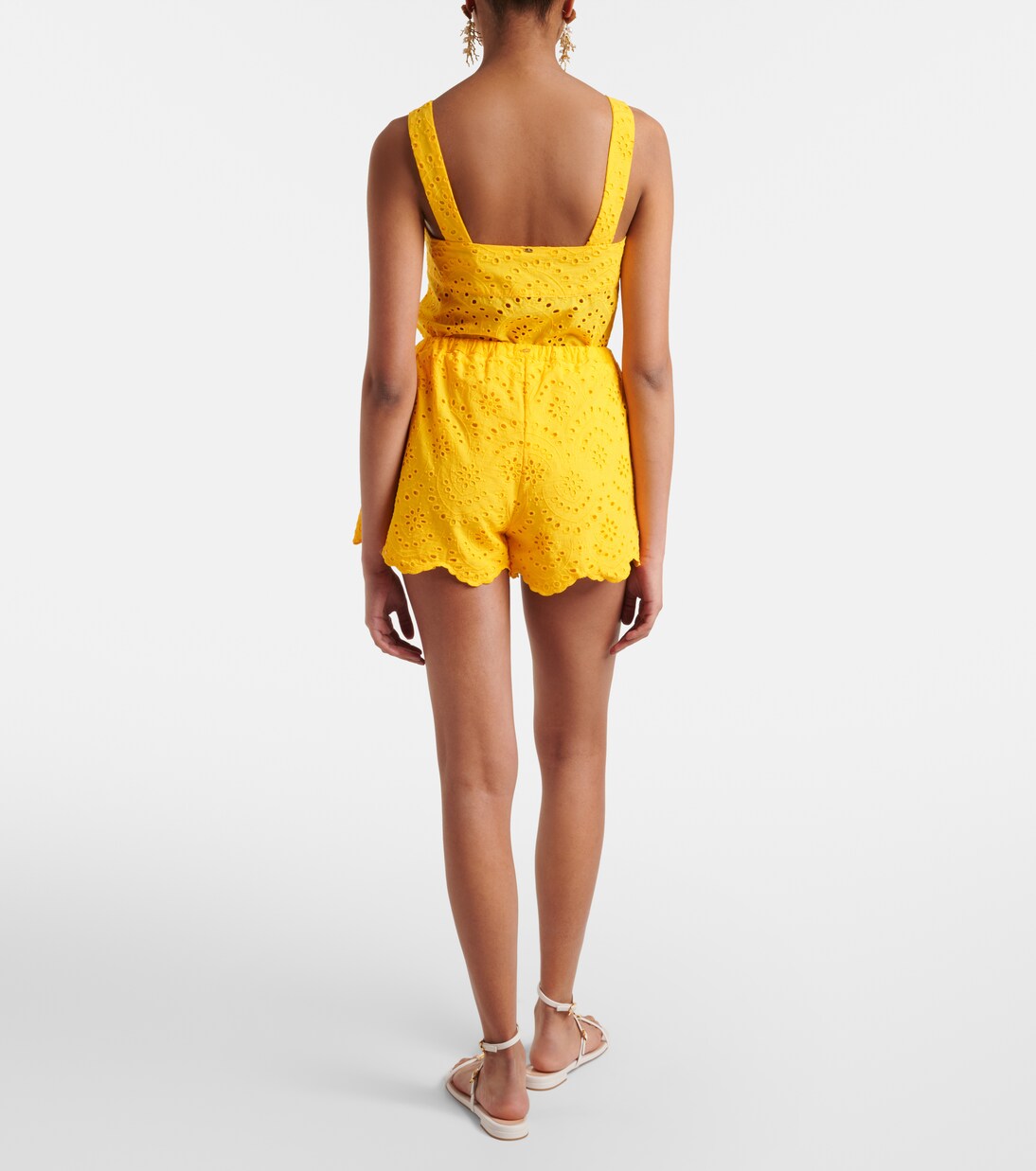 Broderie anglaise cotton shorts | Poupette St Barth