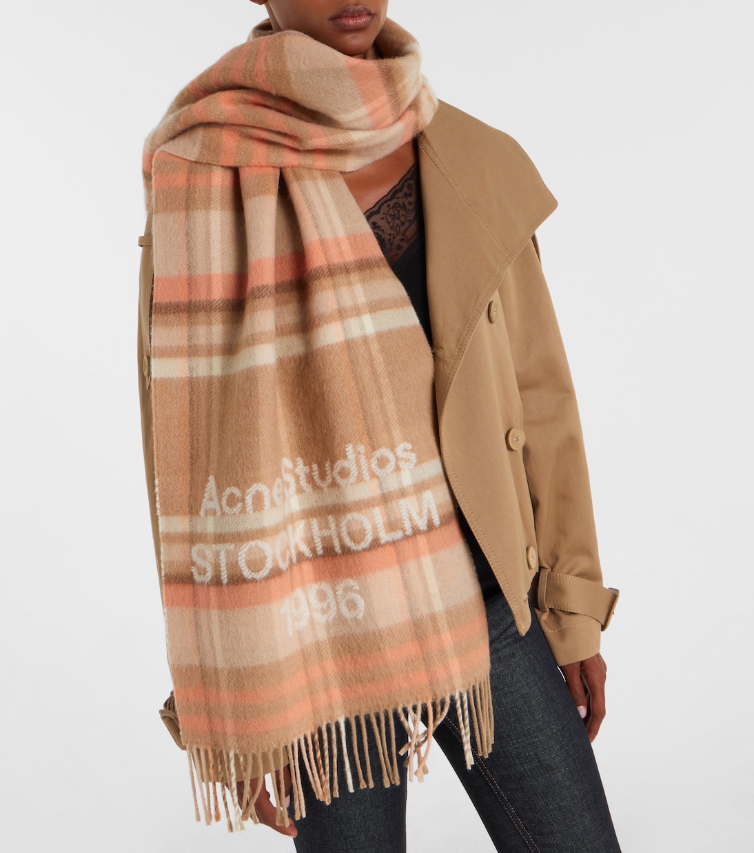 Venus 1996 jacquard wool scarf | Acne Studios