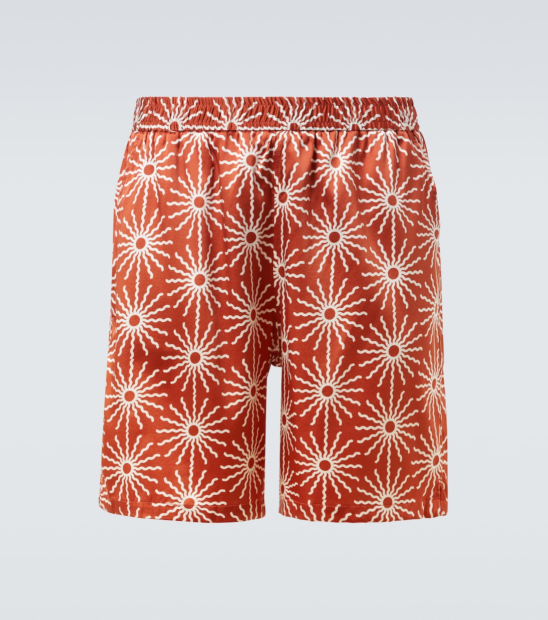 Palma printed silk-blend shorts | Frescobol Carioca