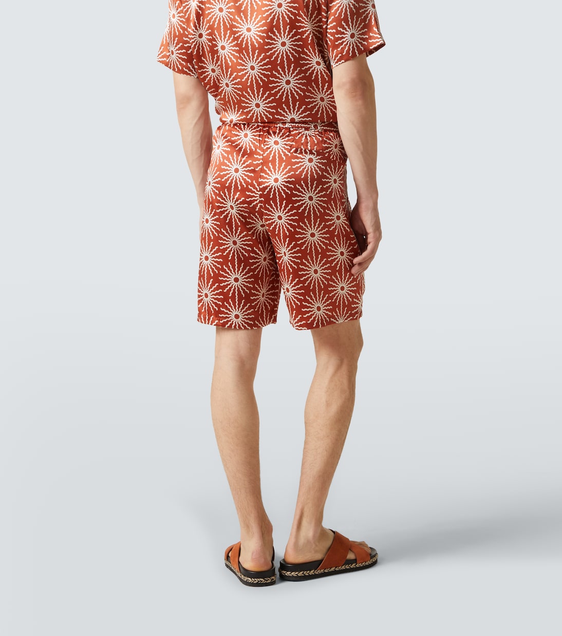 Palma printed silk-blend shorts | Frescobol Carioca